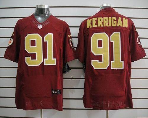  Redskins #91 Ryan Kerrigan Red Alternate 80TH Throwback Men's Stitched NFL Elite Jersey