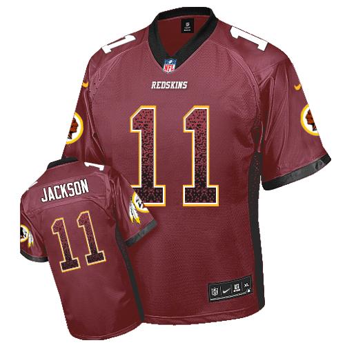  Redskins #11 DeSean Jackson Burgundy Red Team Color Men's Stitched NFL Elite Drift Fashion Jersey