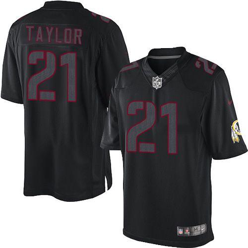  Redskins #21 Sean Taylor Black Men's Stitched NFL Impact Limited Jersey