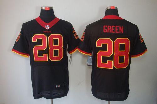  Redskins #28 Darrell Green Black Men's Stitched NFL Elite Jersey