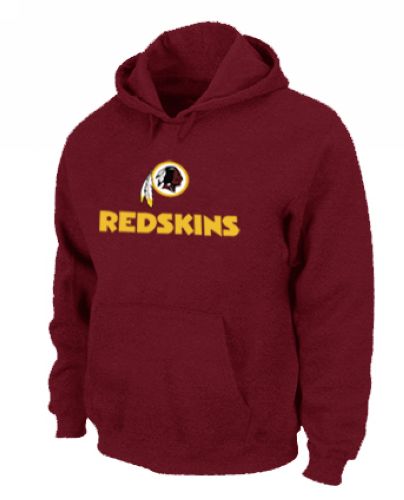 Washington Redskins Authentic Logo Pullover Hoodie Red