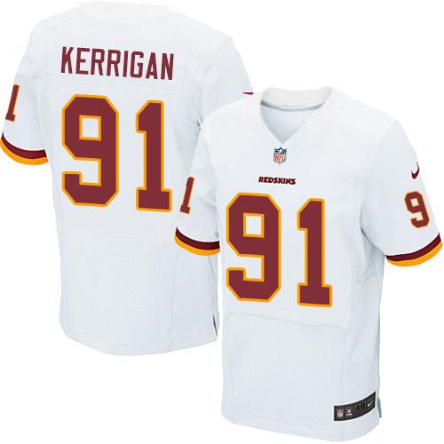  Redskins #91 Ryan Kerrigan White Men's Stitched NFL New Elite Jersey