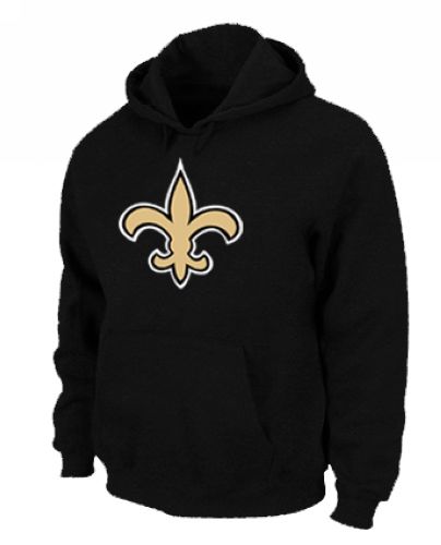 New Orleans Saints Logo Pullover Hoodie Black