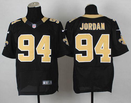  Saints #94 Cameron Jordan Black Team Color Men's Stitched NFL Elite Jersey
