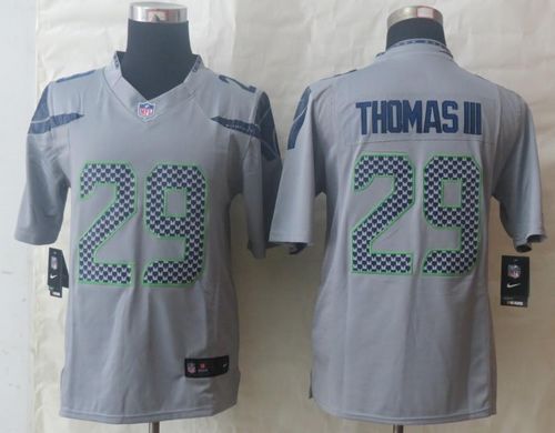  Seahawks #29 Earl Thomas III Grey Alternate Men's Stitched NFL Limited Jersey