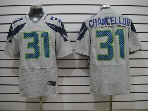  Seahawks #31 Kam Chancellor Grey Alternate Men's Stitched NFL Elite Jersey