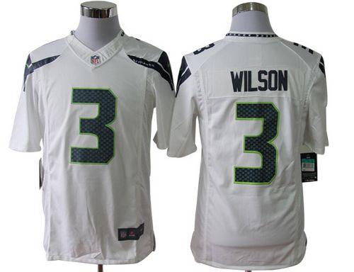  Seahawks #3 Russell Wilson White Men's Stitched NFL Limited Jersey