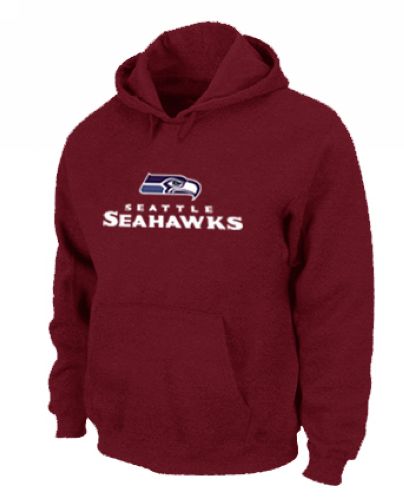 Seattle Seahawks Authentic Logo Pullover Hoodie Red