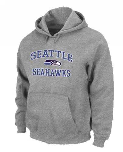 Seattle Seahawks Heart & Soul Pullover Hoodie Grey