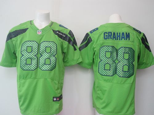 Seahawks #88 Jimmy Graham Green Alternate Men's Stitched NFL Elite Jersey
