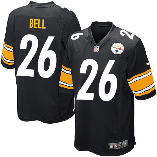  Steelers #26 Le'Veon Bell Black Team Color Men's Stitched NFL Game Jersey