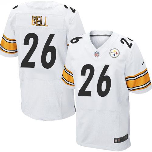  Steelers #26 Le'Veon Bell White Men's Stitched NFL Elite Jersey