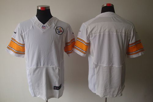  Steelers Blank White Men's Stitched NFL Elite Jersey