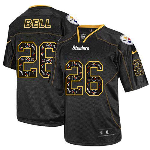  Steelers #26 Le'Veon Bell New Lights Out Black Men's Stitched NFL Elite Jersey