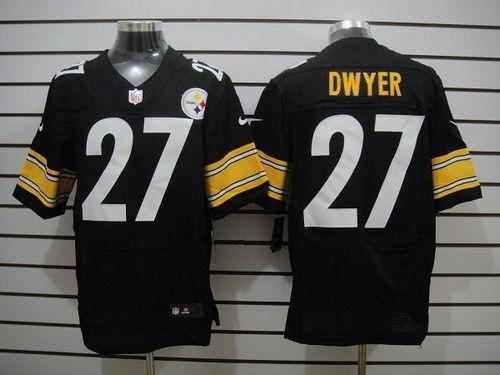  Steelers #27 Jonathan Dwyer Black Team Color Men's Stitched NFL Elite Jersey