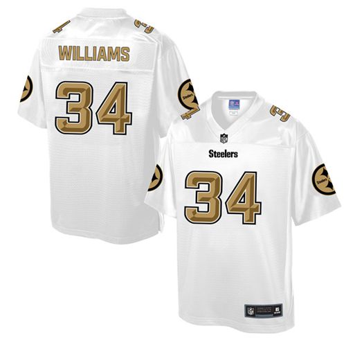 Steelers #34 DeAngelo Williams White Men's NFL Pro Line Fashion Game Jersey