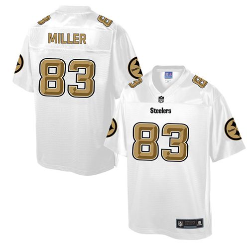  Steelers #83 Heath Miller White Men's NFL Pro Line Fashion Game Jersey