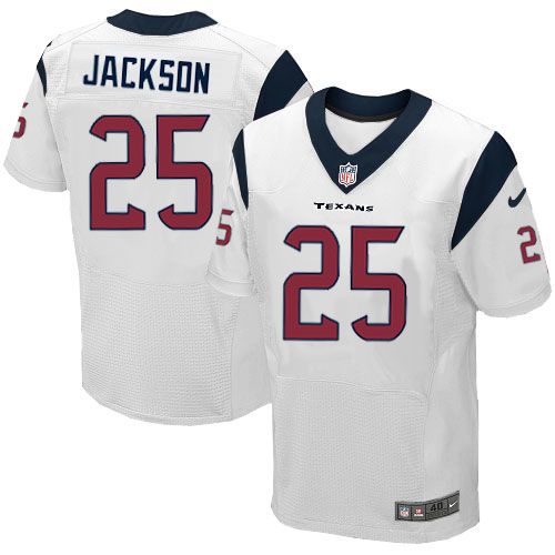  Texans #25 Kareem Jackson White Men's Stitched NFL Elite Jersey