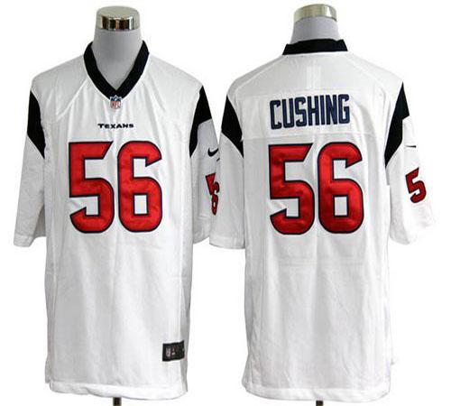  Texans #56 Brian Cushing White Men's Stitched NFL Game Jersey