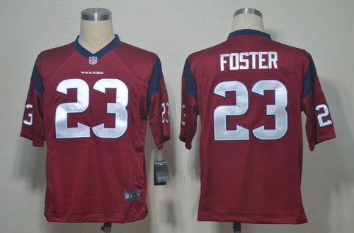  Texans #23 Arian Foster Red Alternate Men's Stitched NFL Game Jersey