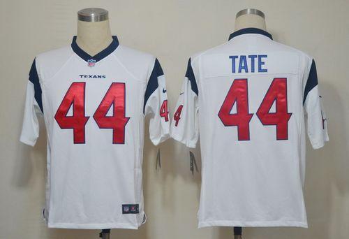  Texans #44 Ben Tate White Men's Stitched NFL Game Jersey