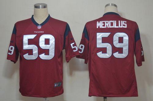  Texans #59 Whitney Mercilus Red Alternate Men's Stitched NFL Game Jersey