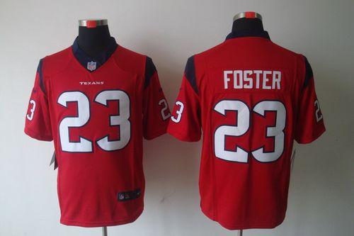  Texans #23 Arian Foster Red Alternate Men's Stitched NFL Limited Jersey