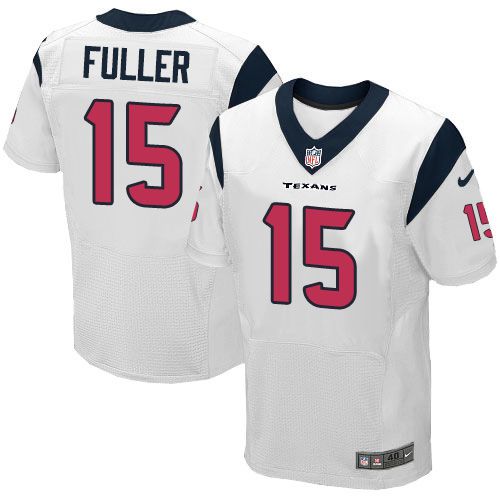  Texans #15 Will Fuller White Men's Stitched NFL Elite Jersey