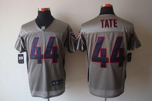  Texans #44 Ben Tate Grey Shadow Men's Stitched NFL Elite Jersey