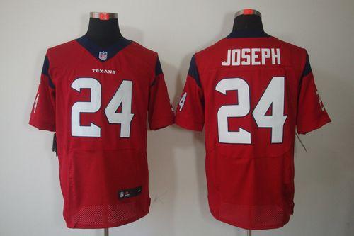  Texans #24 Johnathan Joseph Red Alternate Men's Stitched NFL Elite Jersey