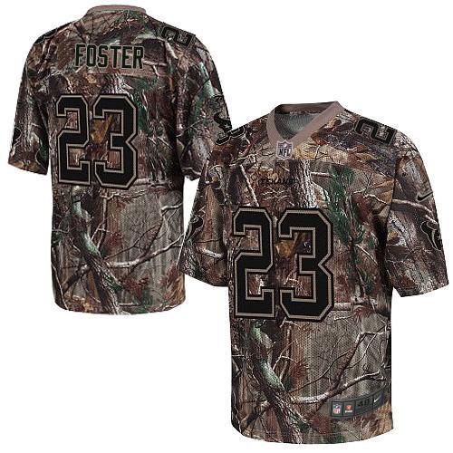  Texans #23 Arian Foster Camo Men's Stitched NFL Realtree Elite Jersey