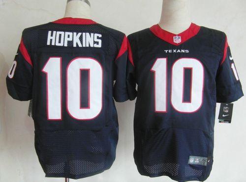  Texans #10 DeAndre Hopkins Navy Blue Team Color Men's Stitched NFL Elite Jersey
