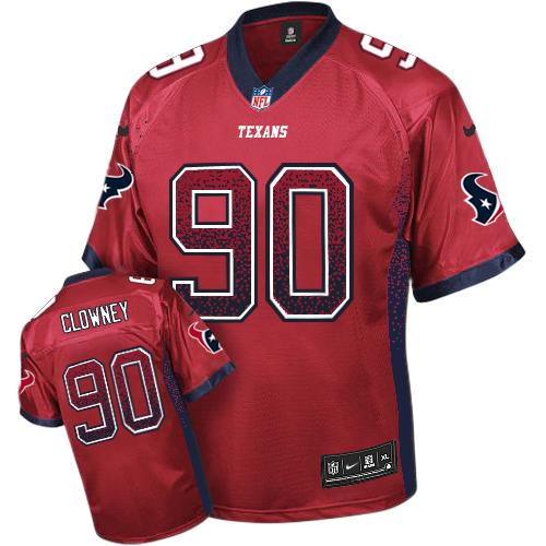  Texans #90 Jadeveon Clowney Red Alternate Men's Stitched NFL Elite Drift Fashion Jersey