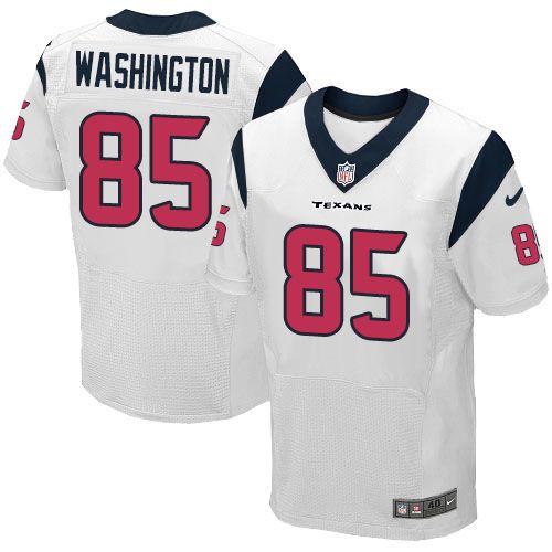  Texans #85 Nate Washington White Men's Stitched NFL Elite Jersey