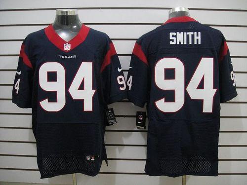  Texans #94 Antonio Smith Navy Blue Team Color Men's Stitched NFL Elite Jersey