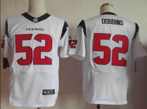  Texans #52 Tim Dobbins White Men's Stitched NFL Elite Jersey