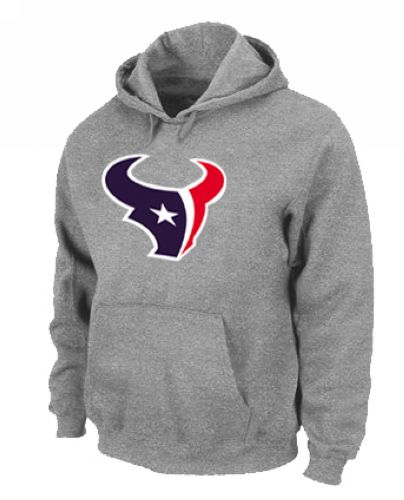 Houston Texans Logo Pullover Hoodie Grey
