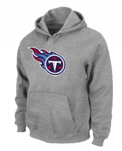 Tennessee Titans Logo Pullover Hoodie Grey