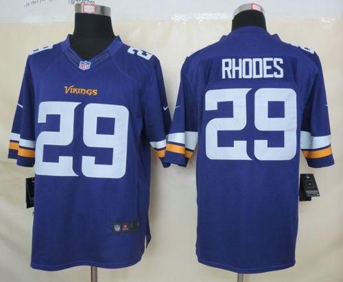 Vikings #29 Xavier Rhodes Purple Team Color Men's Stitched NFL Limited Jersey