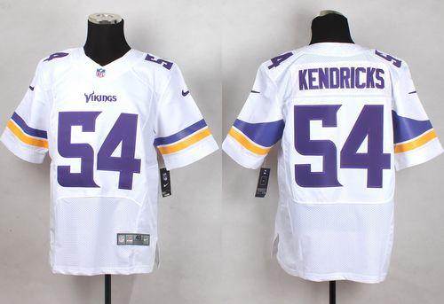  Vikings #54 Eric Kendricks White Men's Stitched NFL Elite Jersey