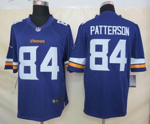  Vikings #84 Cordarrelle Patterson Purple Team Color Men's Stitched NFL Limited Jersey