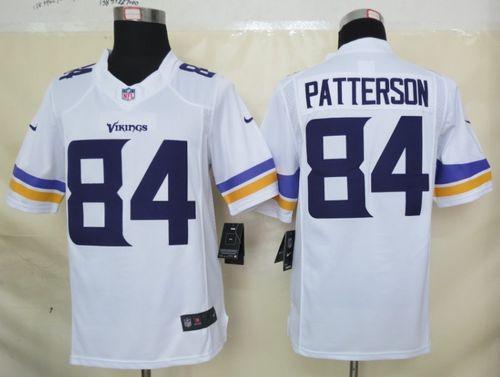  Vikings #84 Cordarrelle Patterson White Men's Stitched NFL Limited Jersey