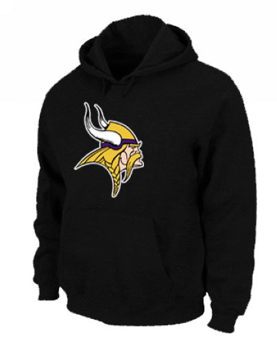 Minnesota Vikings Logo Pullover Hoodie Black