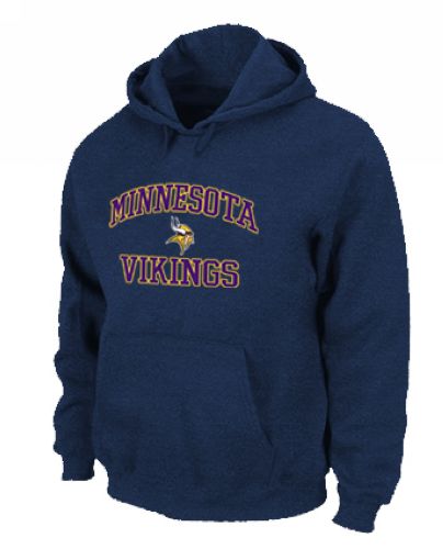 Minnesota Vikings Heart & Soul Pullover Hoodie Dark Blue