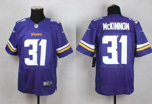  Vikings #31 Jerick McKinnon Purple Team Color Men's Stitched NFL Elite Jersey