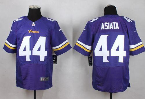 Nike Vikings #44 Matt Asiata Purple Team Color Men's Stitched NFL ...