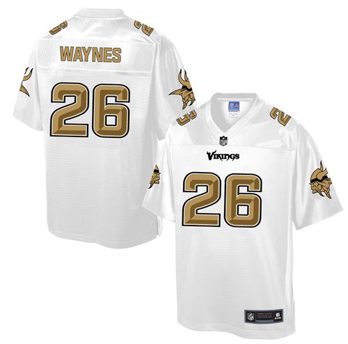  Vikings #26 Trae Waynes White Men's NFL Pro Line Fashion Game Jersey