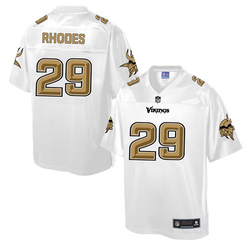 Vikings #29 Xavier Rhodes White Men's NFL Pro Line Fashion Game Jersey