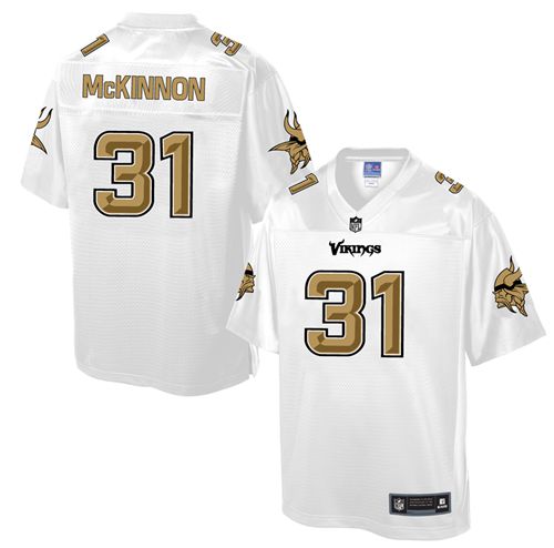  Vikings #31 Jerick McKinnon White Men's NFL Pro Line Fashion Game Jersey