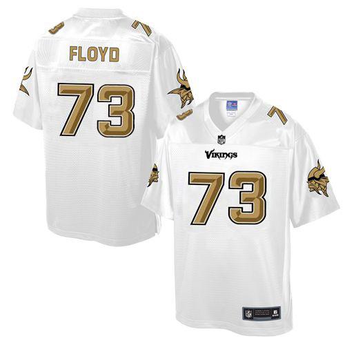  Vikings #73 Sharrif Floyd White Men's NFL Pro Line Fashion Game Jersey
